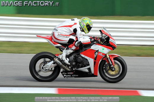 2010-06-26 Misano 0397 Rio - Superstock 1000 - Free Practice - Danilo Andric - Honda CBR1000RR